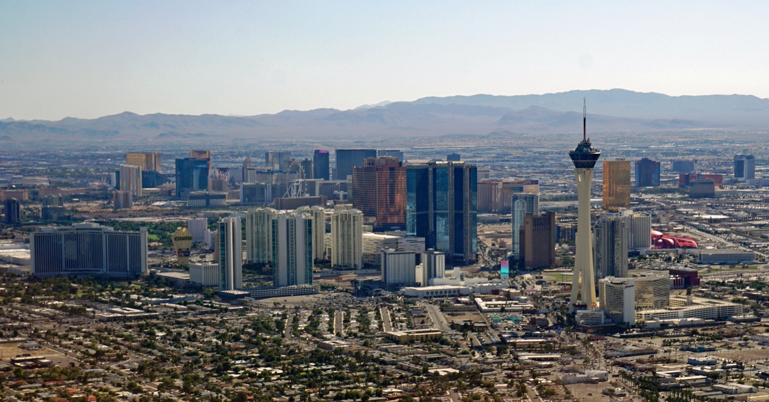 Las Vegas Strip skyline at night